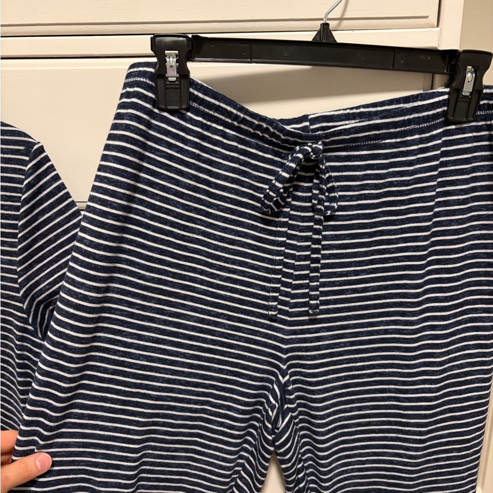 Laura Ashley Navy Striped Pajama Set - Picture 4 of 4